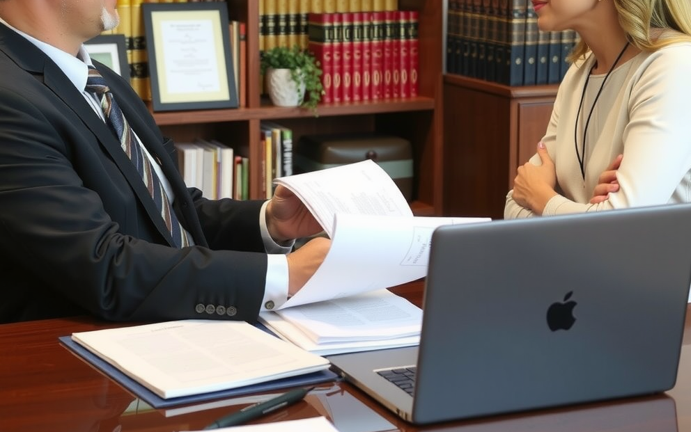 a personal injury lawyer offering legal assistance